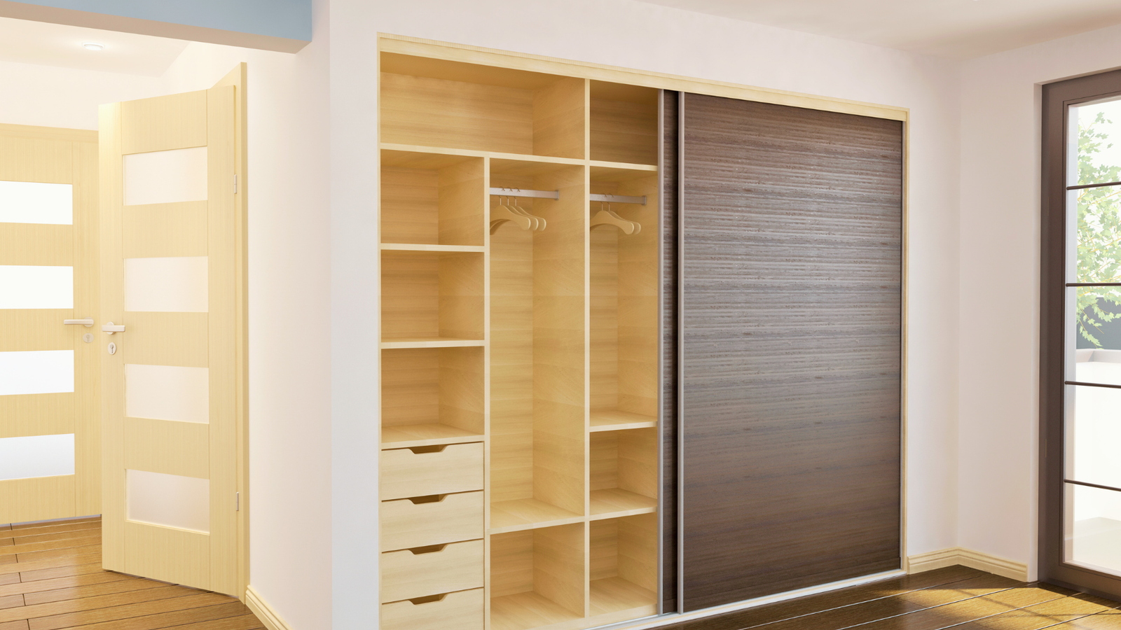 solid wood wardrobe