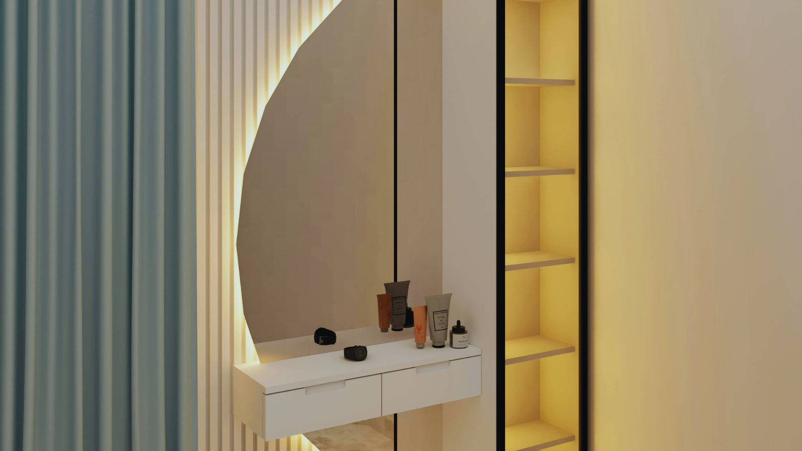 Sliding Mirror Wardrobe
